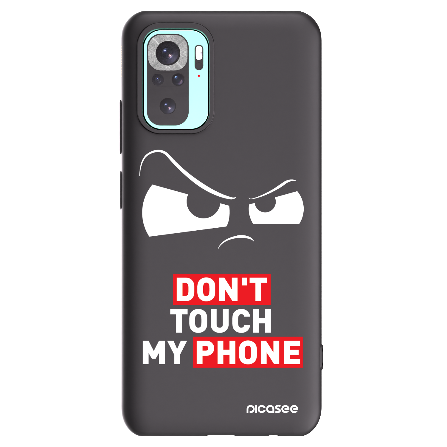 Picasee silikonski črni ovitek za Xiaomi Redmi Note 10 Pro - Cloudy Eye - Transparent