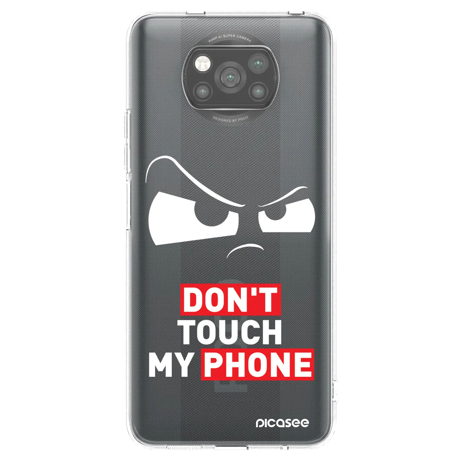 Picasee silikonski črni ovitek za Xiaomi Poco X3 Pro - Cloudy Eye - Transparent