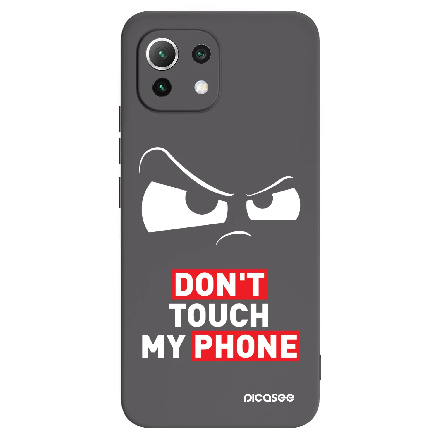 Picasee silikonski črni ovitek za Xiaomi Mi 11 Lite - Cloudy Eye - Transparent