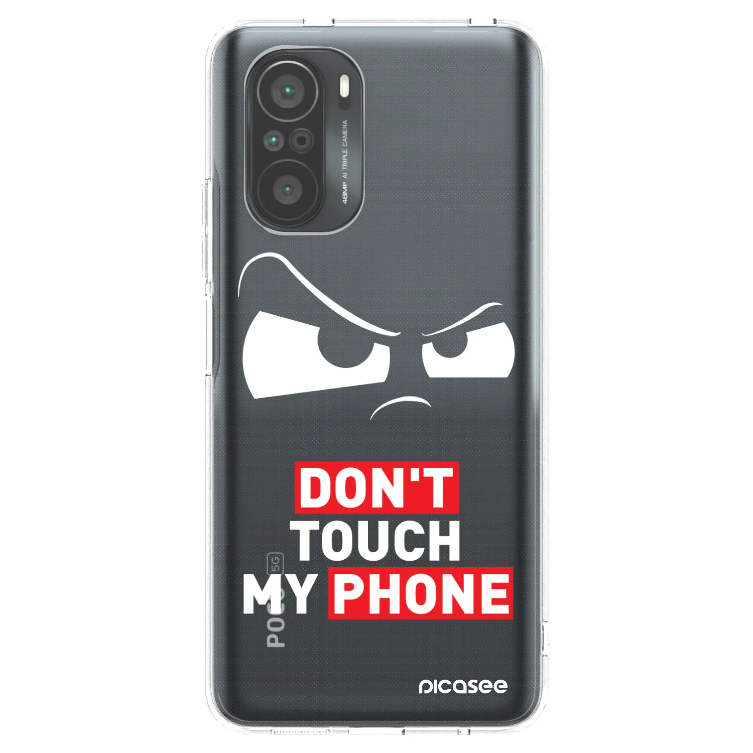 Picasee silikonski prozorni ovitek za Xiaomi Poco F3 - Cloudy Eye - Transparent