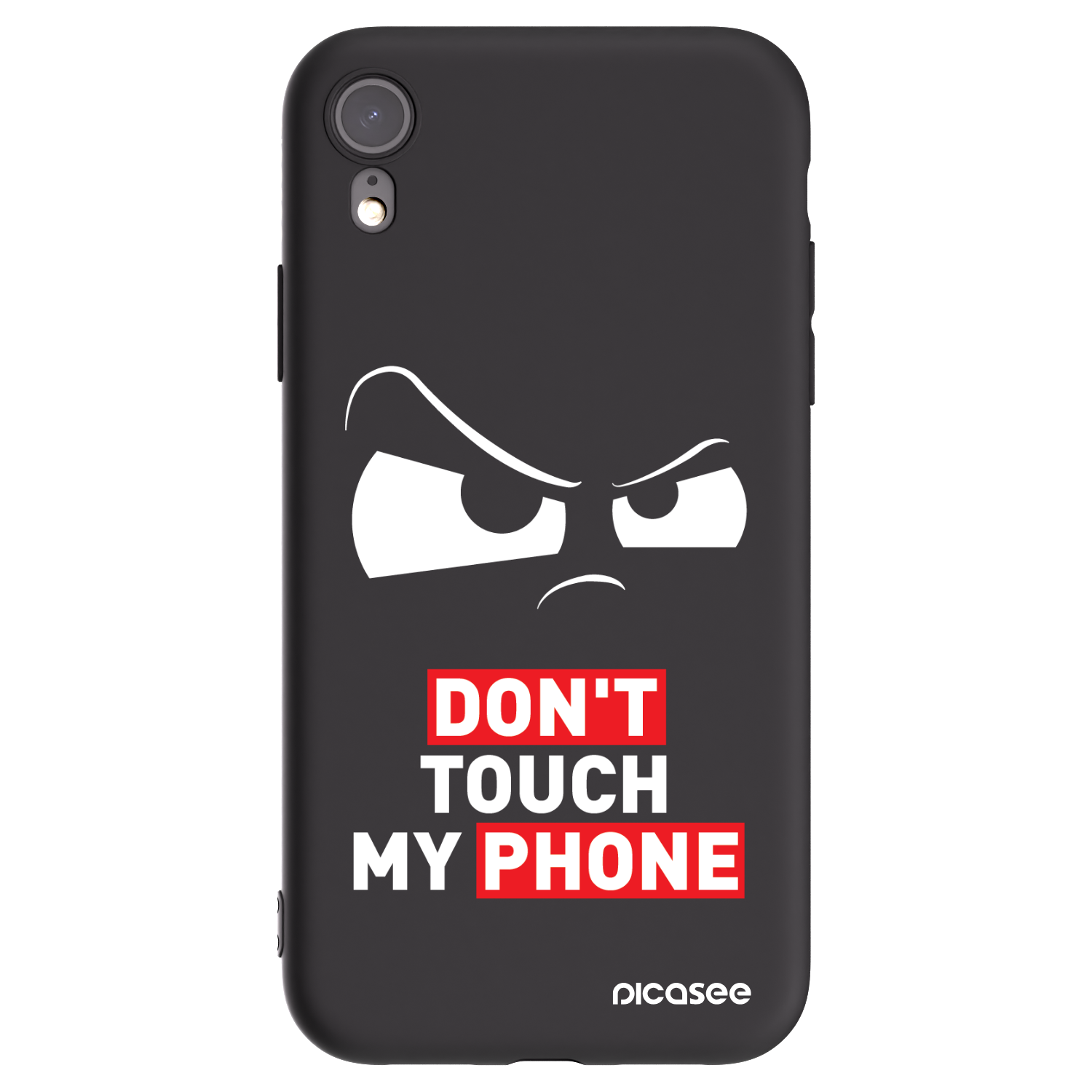 Picasee silikonski črni ovitek za Apple iPhone XR - Cloudy Eye - Transparent