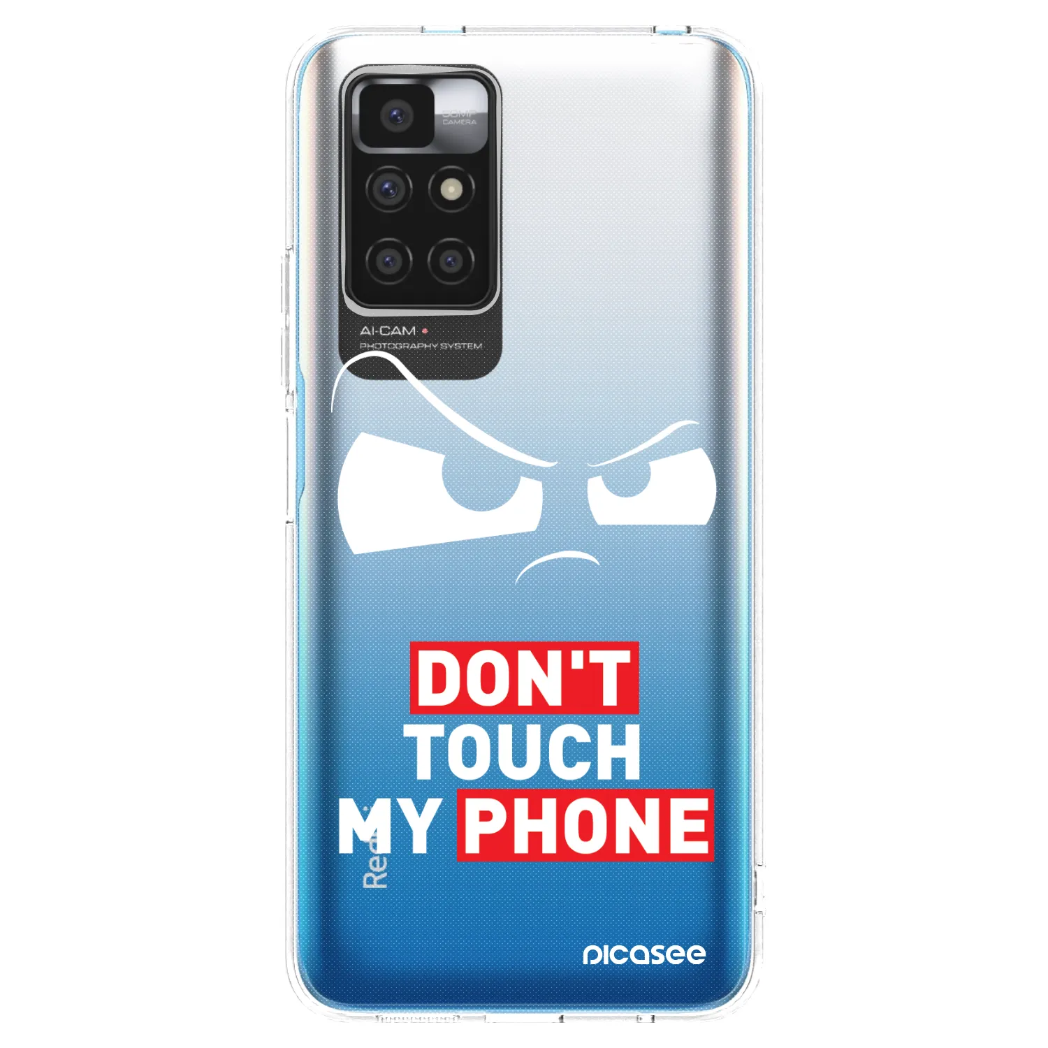 Picasee silikonski prozorni ovitek za Xiaomi Redmi 10 - Cloudy Eye - Transparent