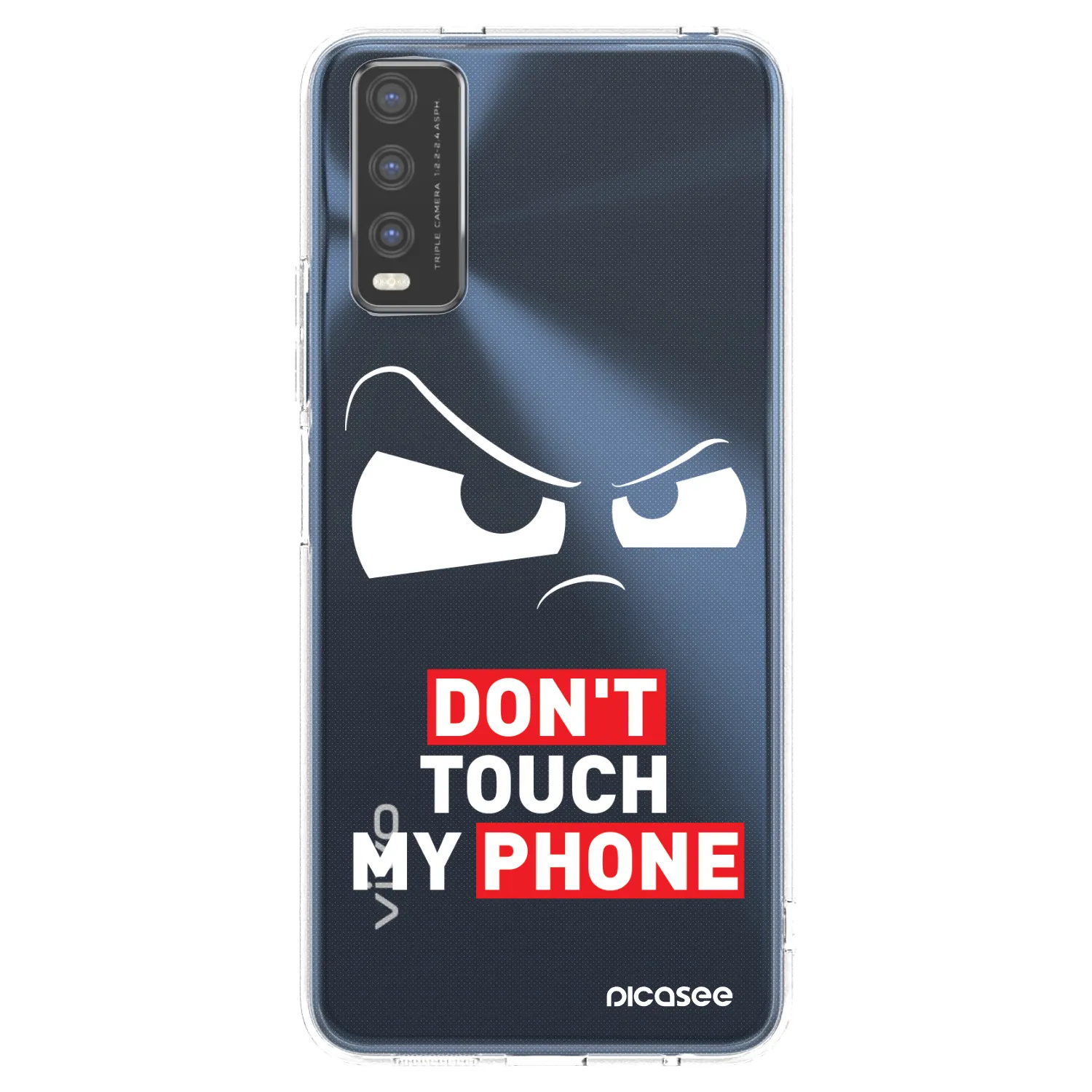 Picasee silikonski prozorni ovitek za Vivo Y20s - Cloudy Eye - Transparent