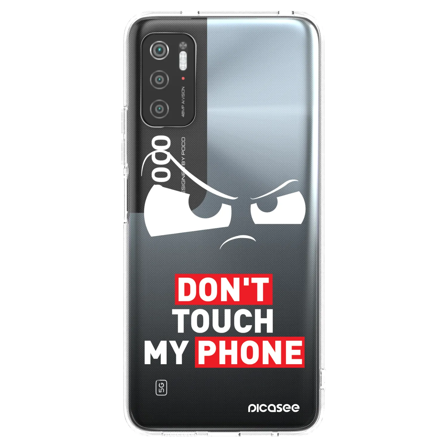Picasee silikonski prozorni ovitek za Xiaomi Poco M3 Pro 5G - Cloudy Eye - Transparent