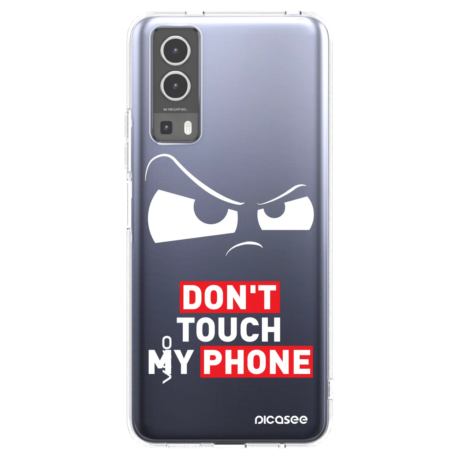 Picasee silikonski prozorni ovitek za Vivo Y72 5G - Cloudy Eye - Transparent