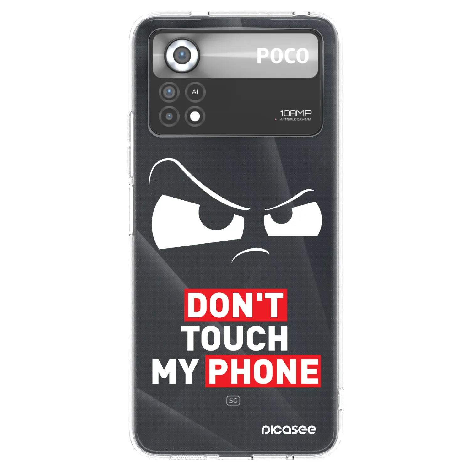 Picasee silikonski prozorni ovitek za Xiaomi Poco X4 Pro 5G - Cloudy Eye - Transparent
