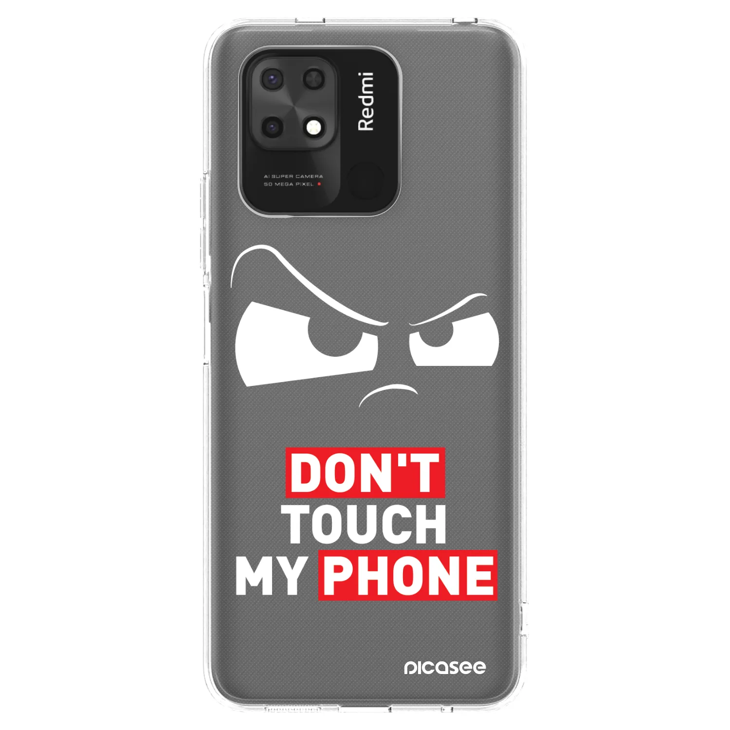 Picasee silikonski prozorni ovitek za Xiaomi Redmi 10C - Cloudy Eye - Transparent