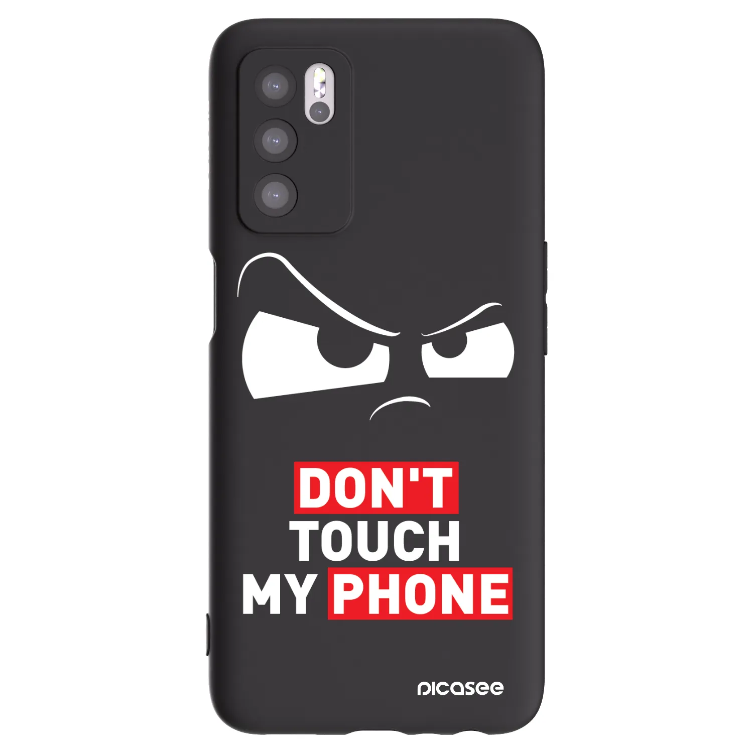 Picasee silikonski črni ovitek za OPPO A16 - Cloudy Eye - Transparent