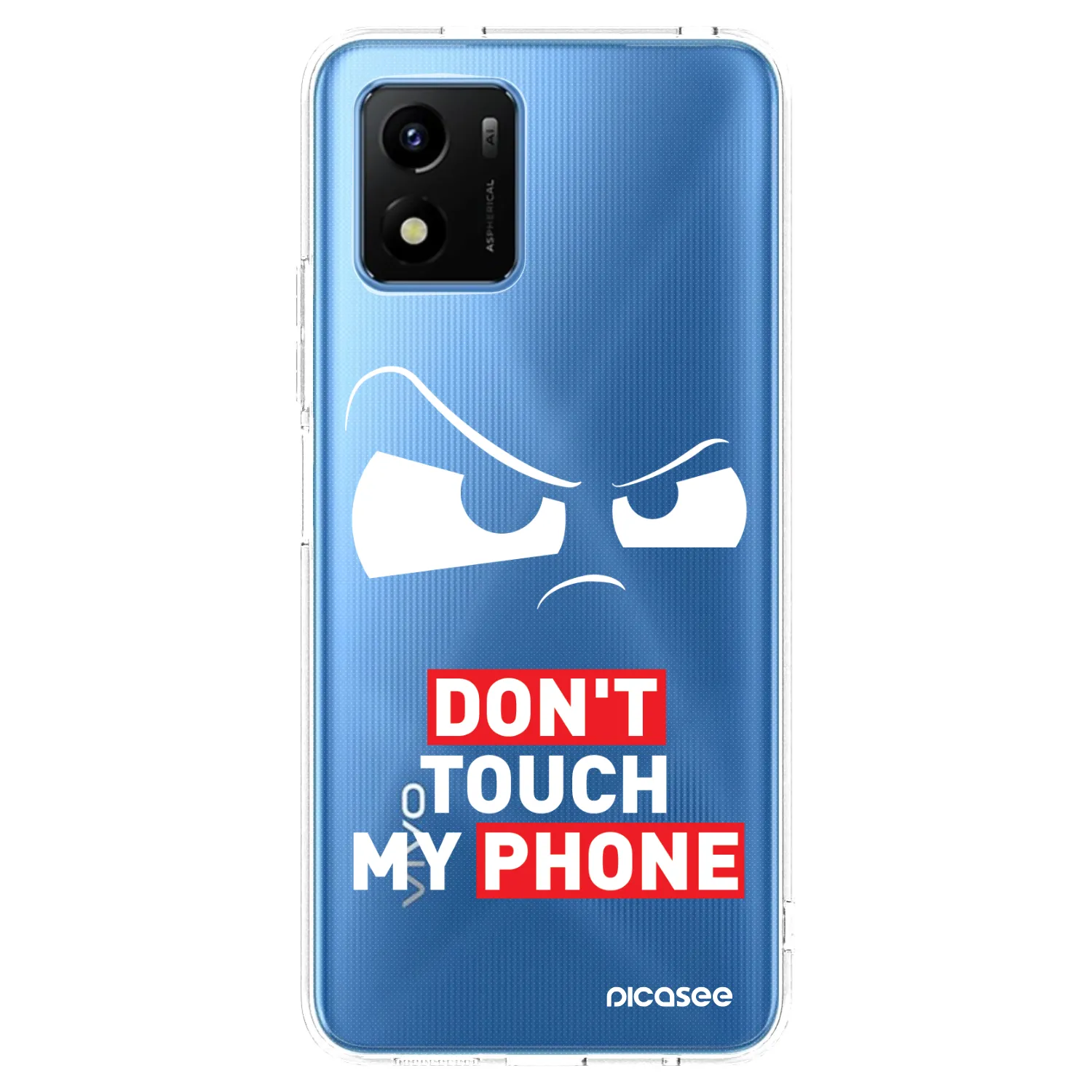 Picasee silikonski prozorni ovitek za Vivo Y01 - Cloudy Eye - Transparent