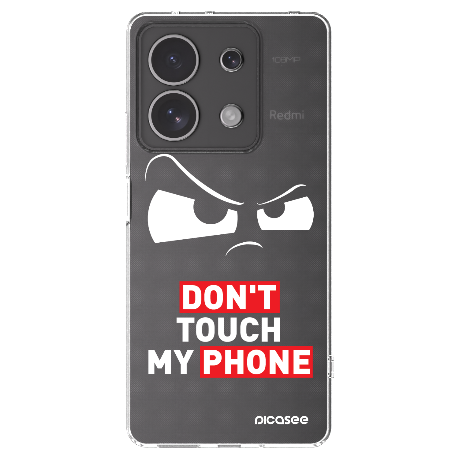 Picasee silikonski prozorni ovitek za Xiaomi Redmi Note 13 4G - Cloudy Eye - Transparent