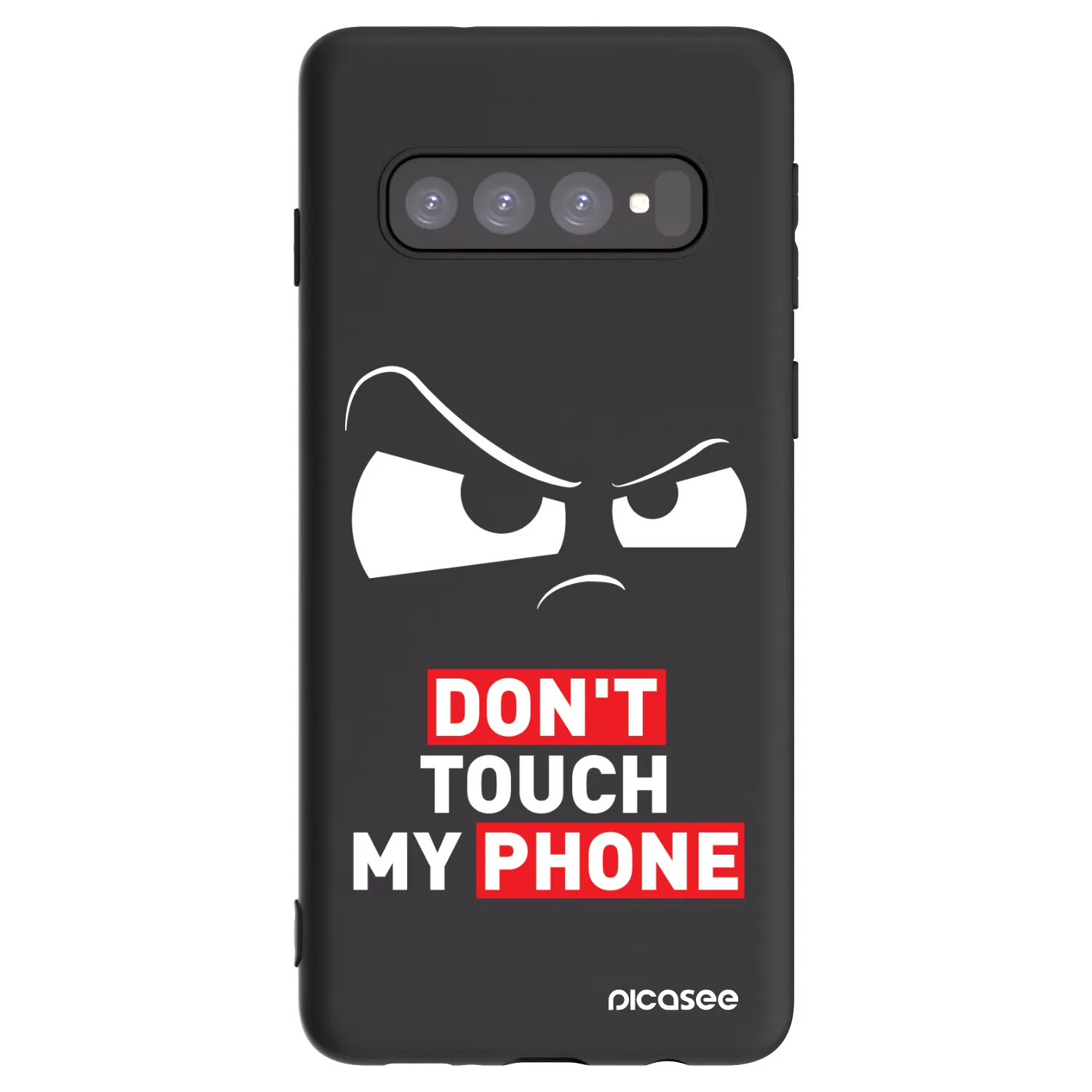 Picasee silikonski črni ovitek za Samsung Galaxy S10 G973 - Cloudy Eye - Transparent