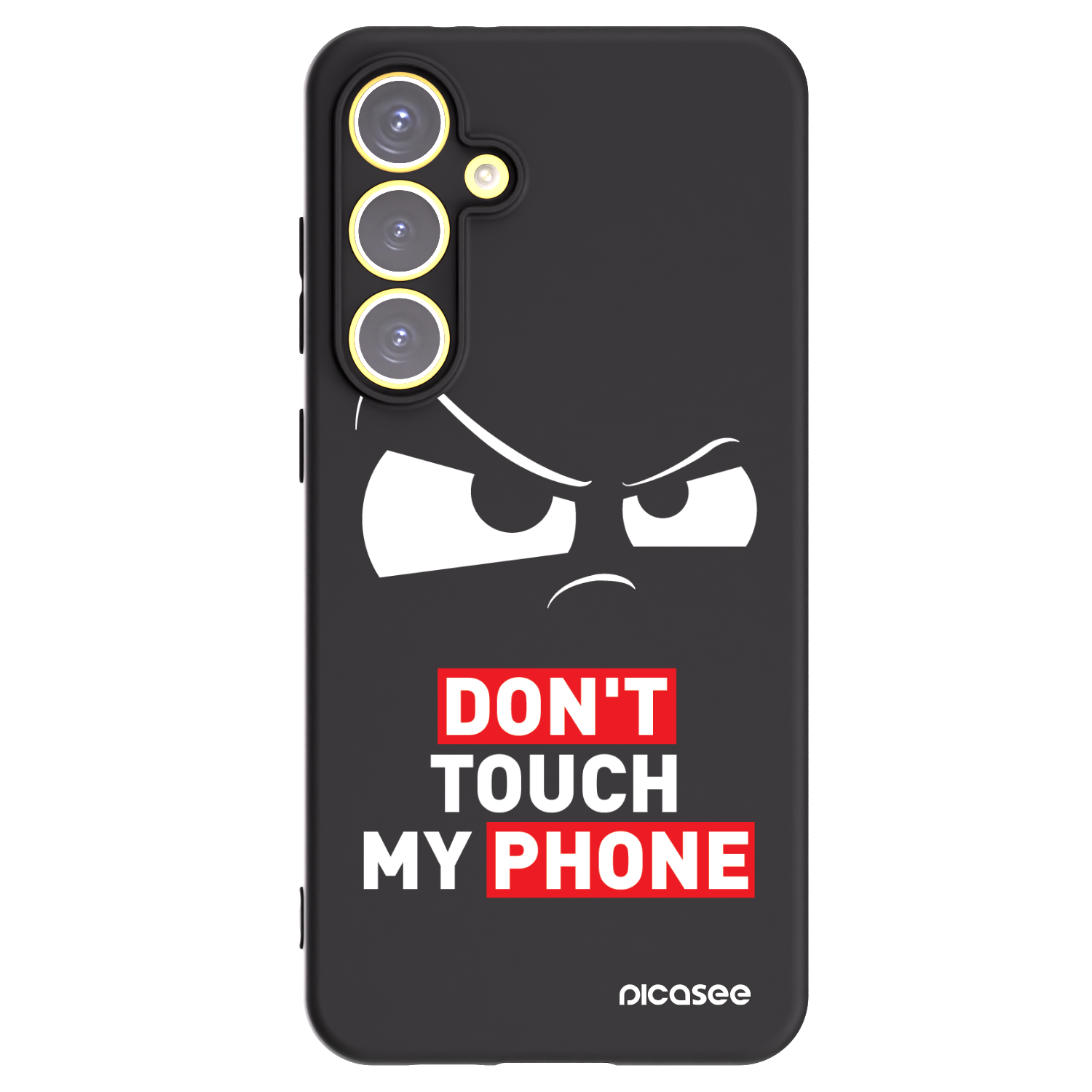 Picasee silikonski črni ovitek za Samsung Galaxy S24 FE S721B - Cloudy Eye - Transparent