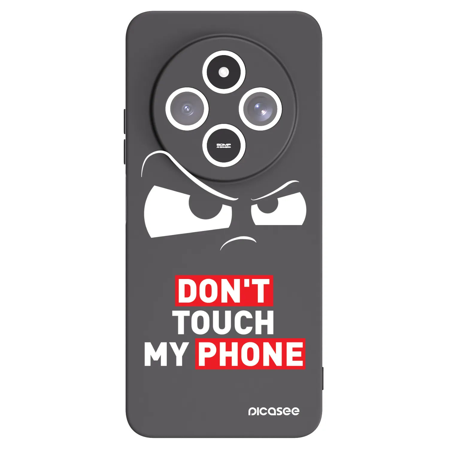 Picasee silikonski črni ovitek za Xiaomi Redmi 14C - Cloudy Eye - Transparent