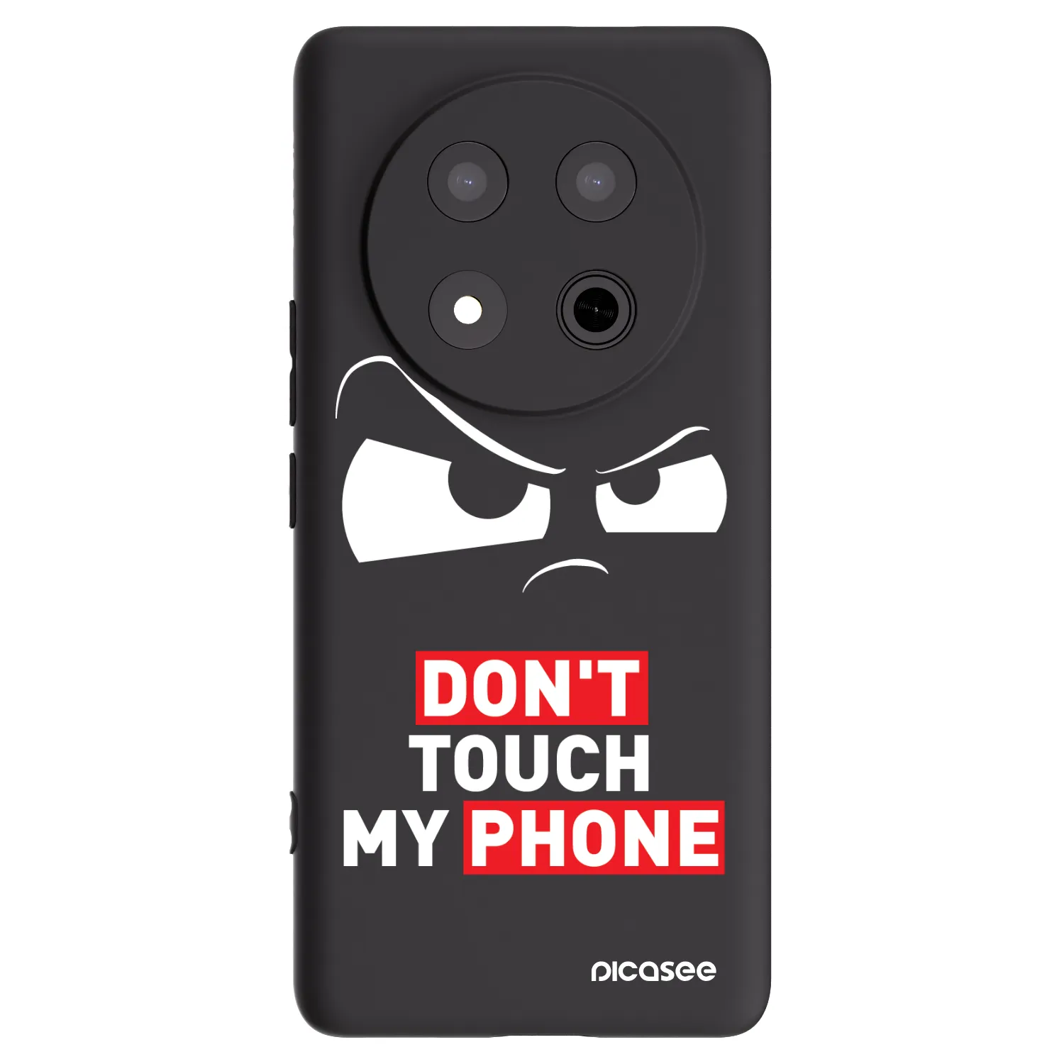 Picasee silikonski črni ovitek za Honor Magic7 Lite 5G - Cloudy Eye - Transparent