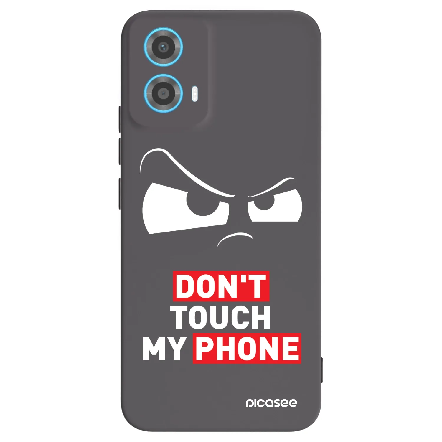 Picasee silikonski črni ovitek za Motorola Moto G34 5G - Cloudy Eye - Transparent