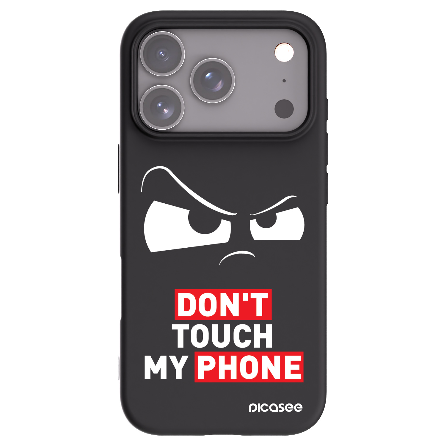 Picasee silikonski črni ovitek za Apple iPhone 17 Pro - Cloudy Eye - Transparent