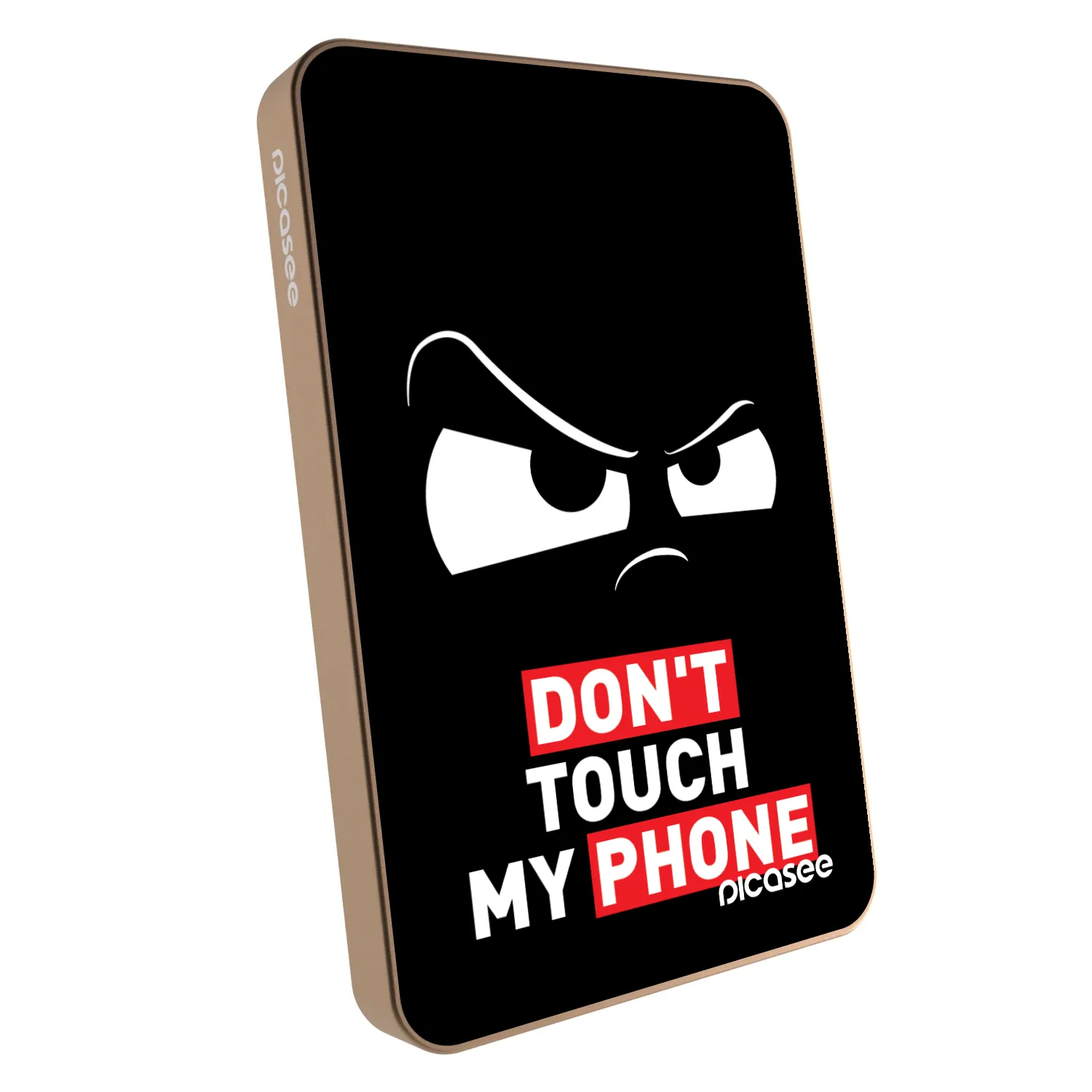 Picasee Prenosna baterija z MagSafe 5 000 mAh Zlati - Cloudy Eye - Transparent