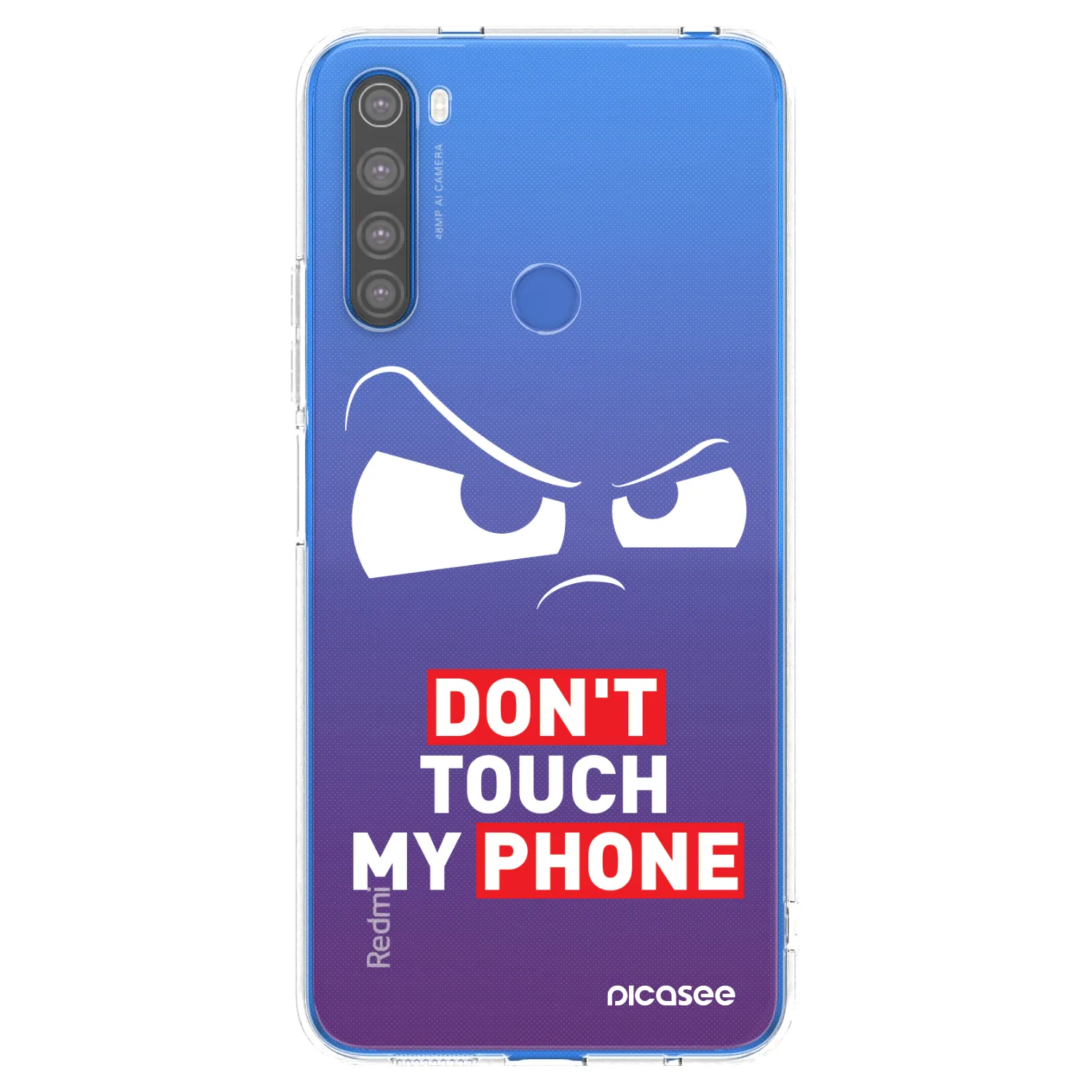 Picasee silikonski prozorni ovitek za Xiaomi Redmi Note 8T - Cloudy Eye - Transparent