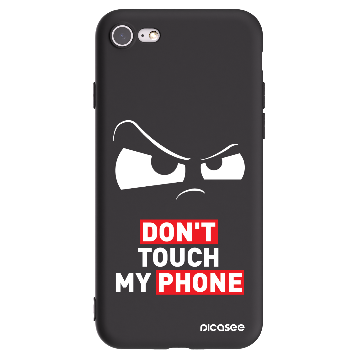 Picasee silikonski črni ovitek za Apple iPhone SE 2020 - Cloudy Eye - Transparent