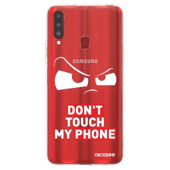 Picasee silikonski prozorni ovitek za Samsung Galaxy A20s - Cloudy Eye - Transparent