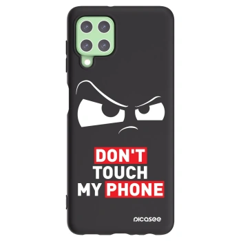 Picasee silikonski črni ovitek za Samsung Galaxy A22 A225F 4G - Cloudy Eye - Transparent