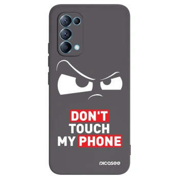 Picasee silikonski črni ovitek za OPPO Reno 5 5G - Cloudy Eye - Transparent