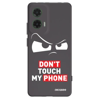 Picasee silikonski črni ovitek za Motorola Moto G35 5G - Cloudy Eye - Transparent