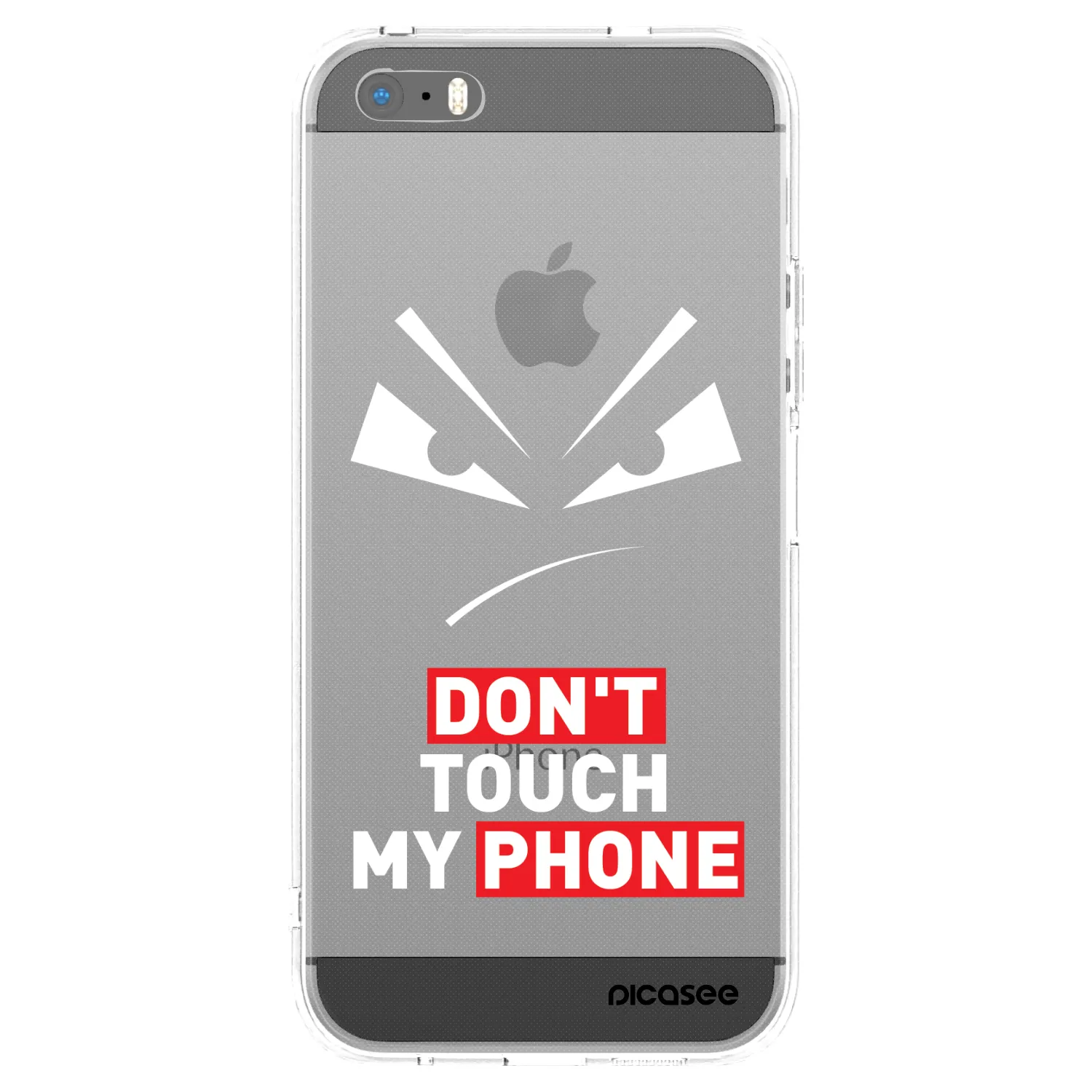 Picasee silikonski prozorni ovitek za Apple iPhone 5/5S/SE - Evil Eye - Transparent