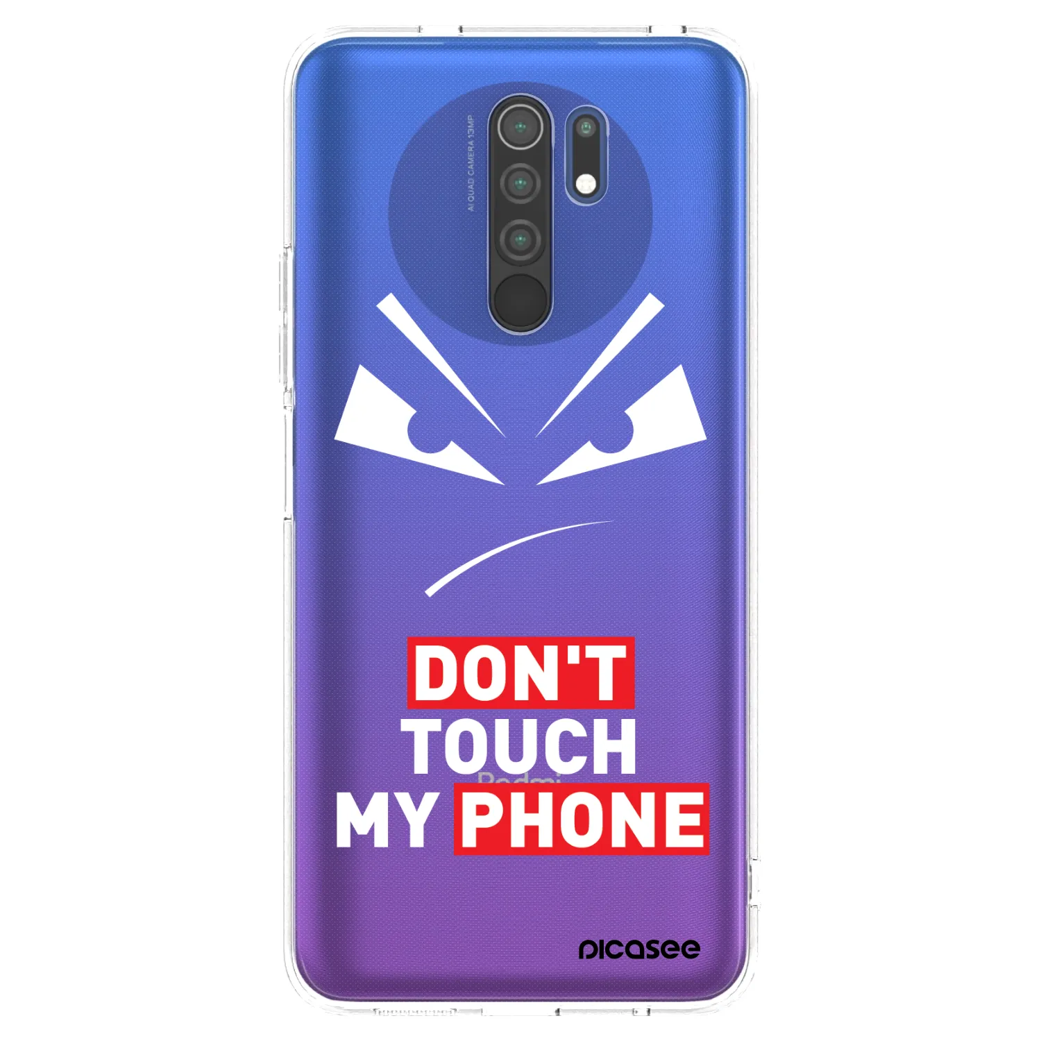 Picasee silikonski prozorni ovitek za Xiaomi Redmi 9 - Evil Eye - Transparent