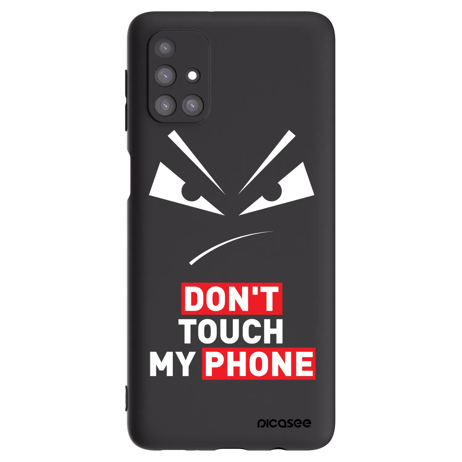 Picasee silikonski črni ovitek za Samsung Galaxy M31s - Evil Eye - Transparent