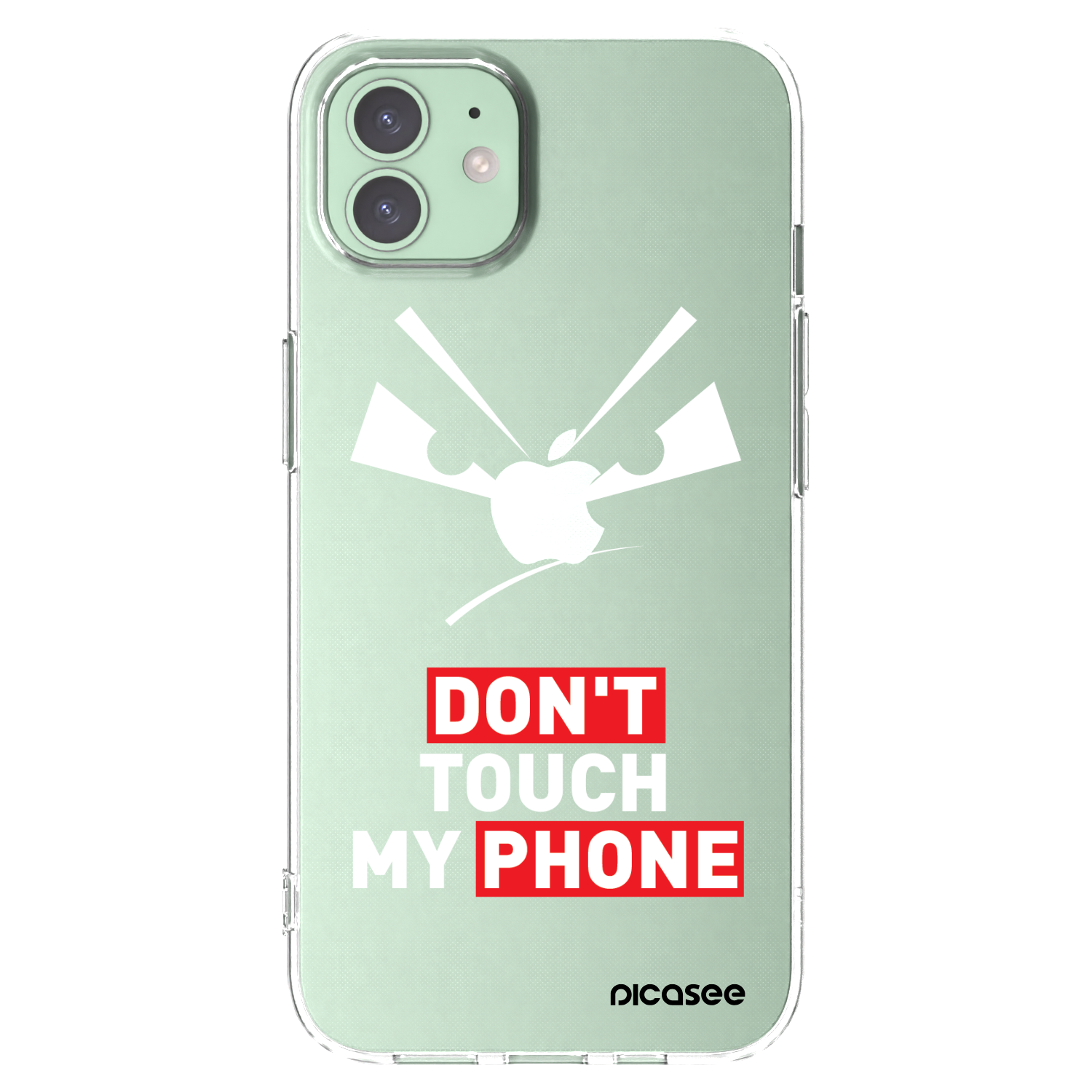 Picasee silikonski prozorni ovitek za Apple iPhone 12 - Evil Eye - Transparent
