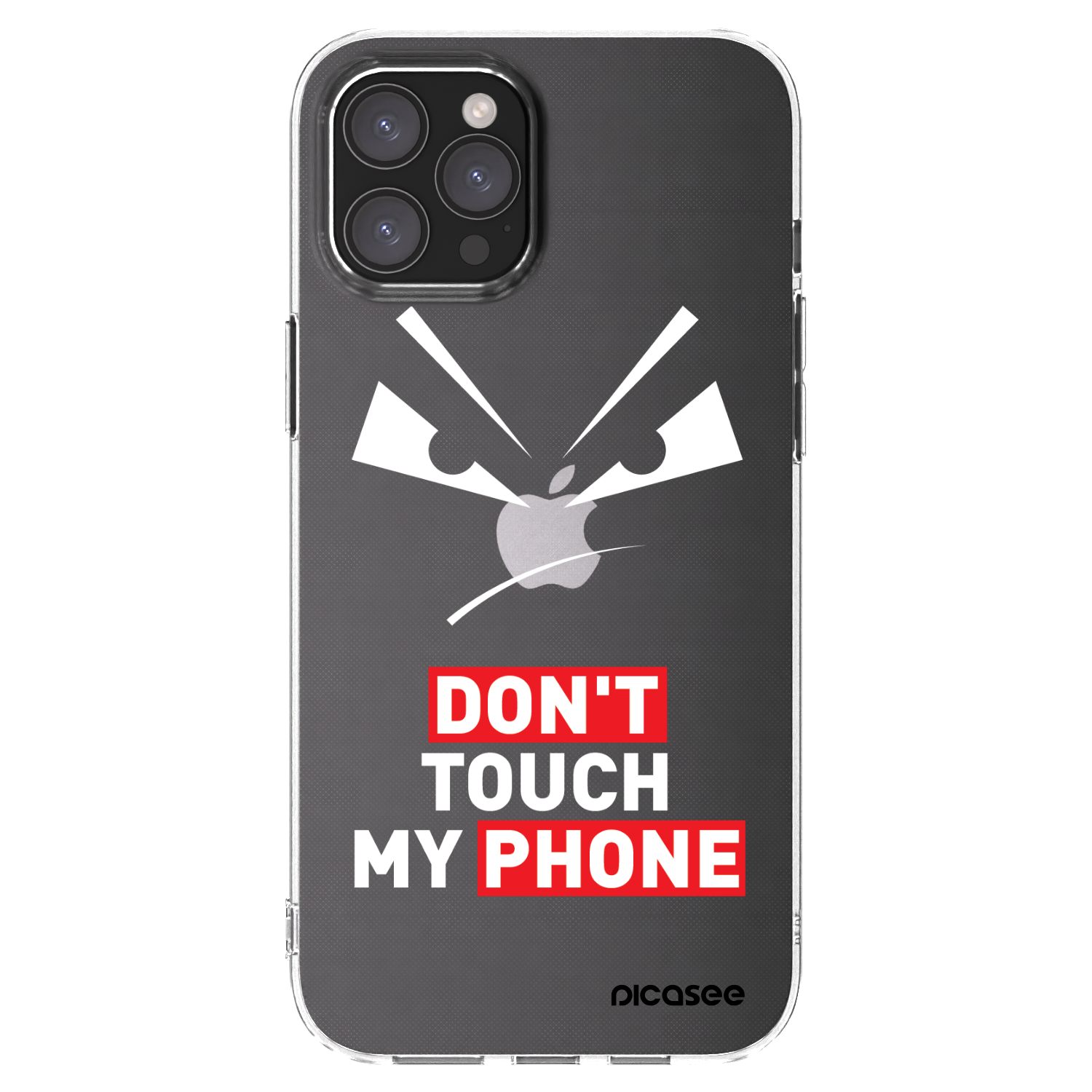 Picasee silikonski prozorni ovitek za Apple iPhone 12 Pro Max - Evil Eye - Transparent