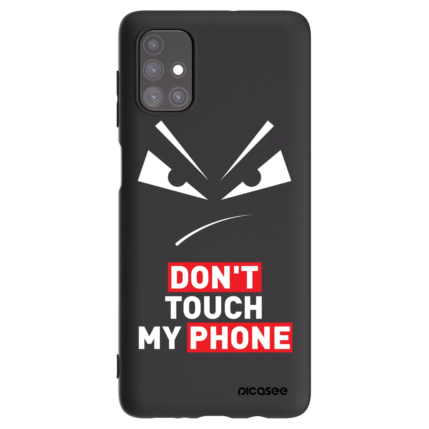 Picasee silikonski črni ovitek za Samsung Galaxy M51 M515F - Evil Eye - Transparent