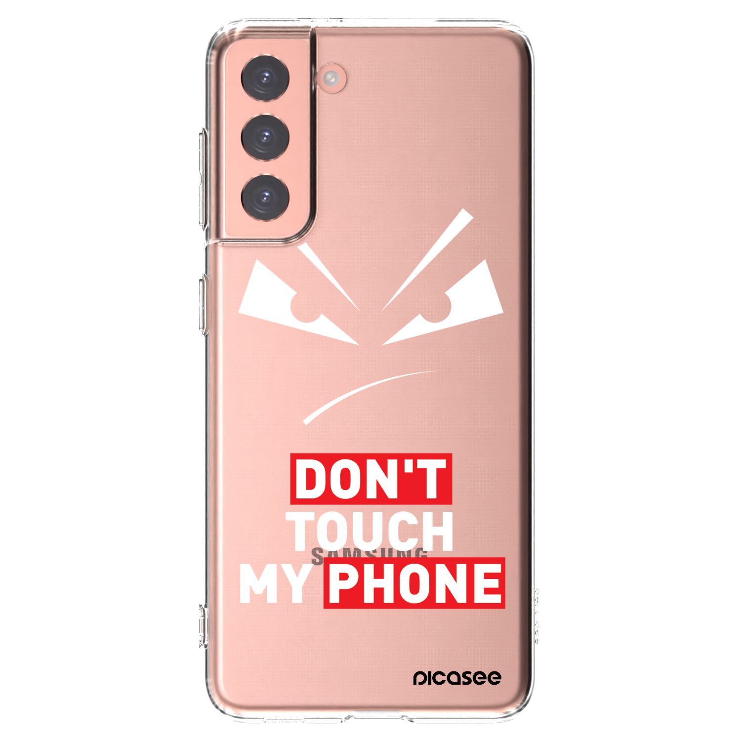 Picasee silikonski prozorni ovitek za Samsung Galaxy S21 5G G991B - Evil Eye - Transparent