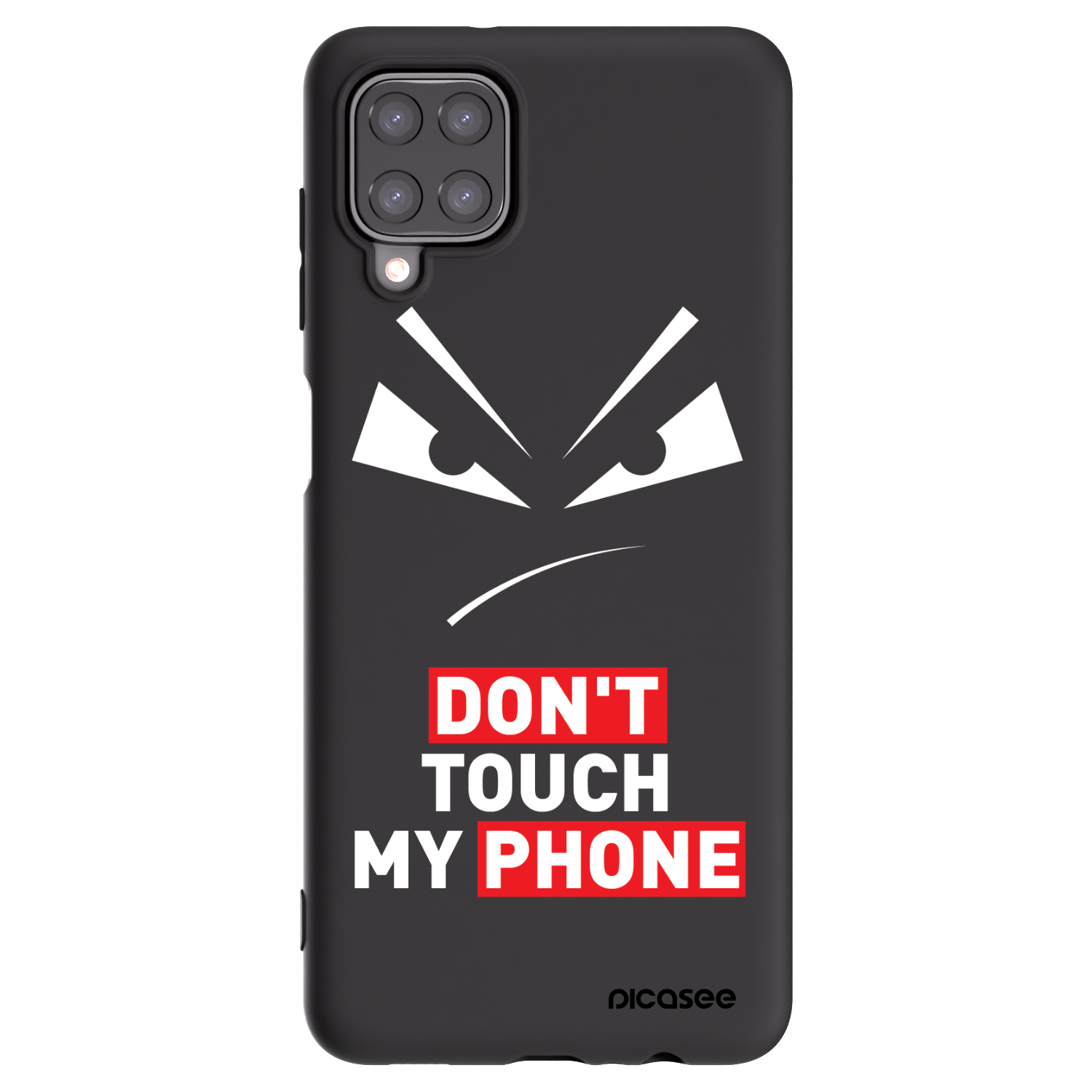 Picasee silikonski črni ovitek za Samsung Galaxy A12 A125F - Evil Eye - Transparent