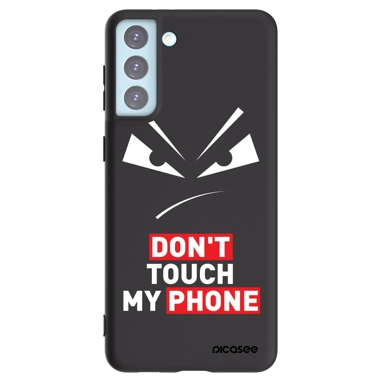 Picasee silikonski črni ovitek za Samsung Galaxy S21+ 5G G996F - Evil Eye - Transparent