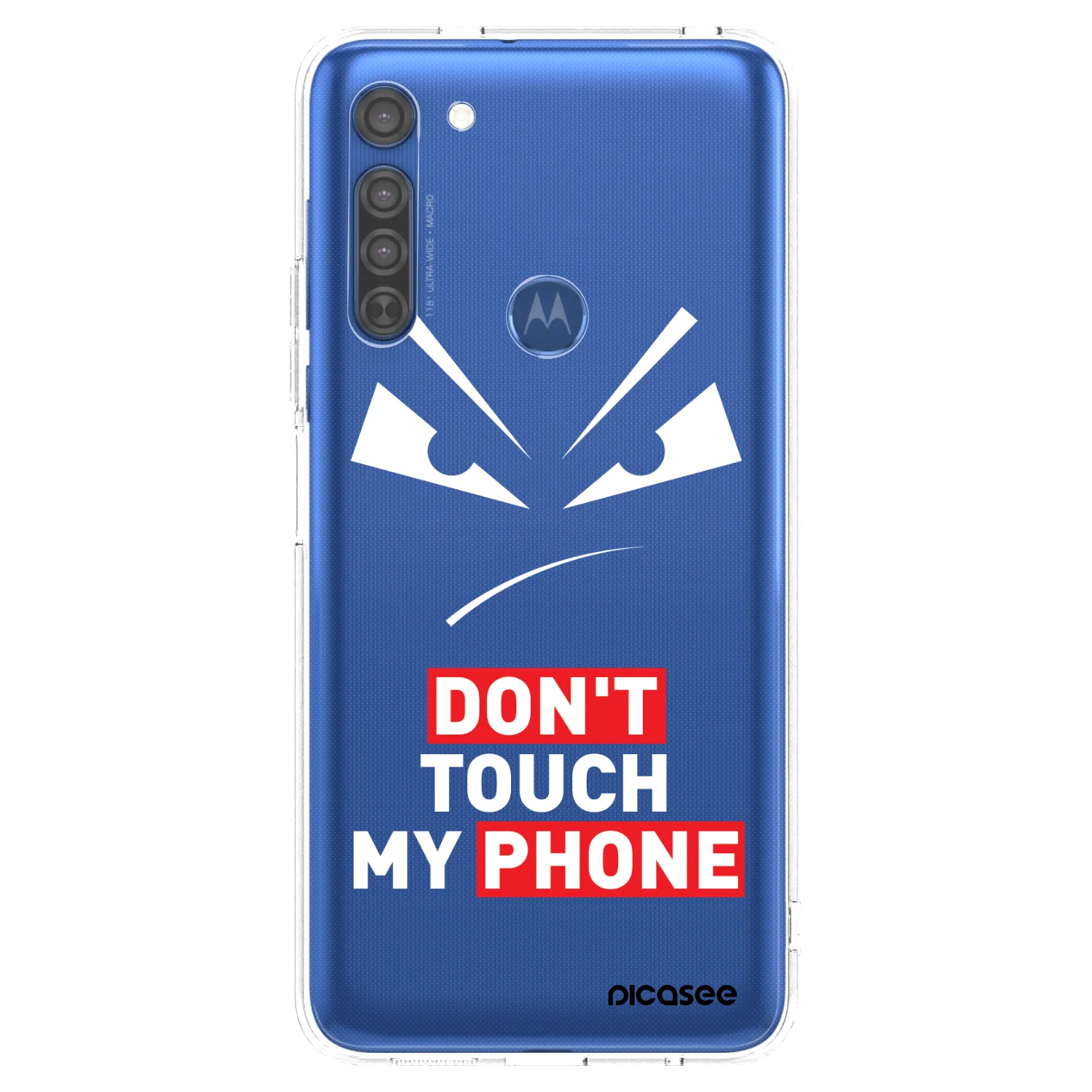 Picasee silikonski prozorni ovitek za Motorola Moto G8 - Evil Eye - Transparent