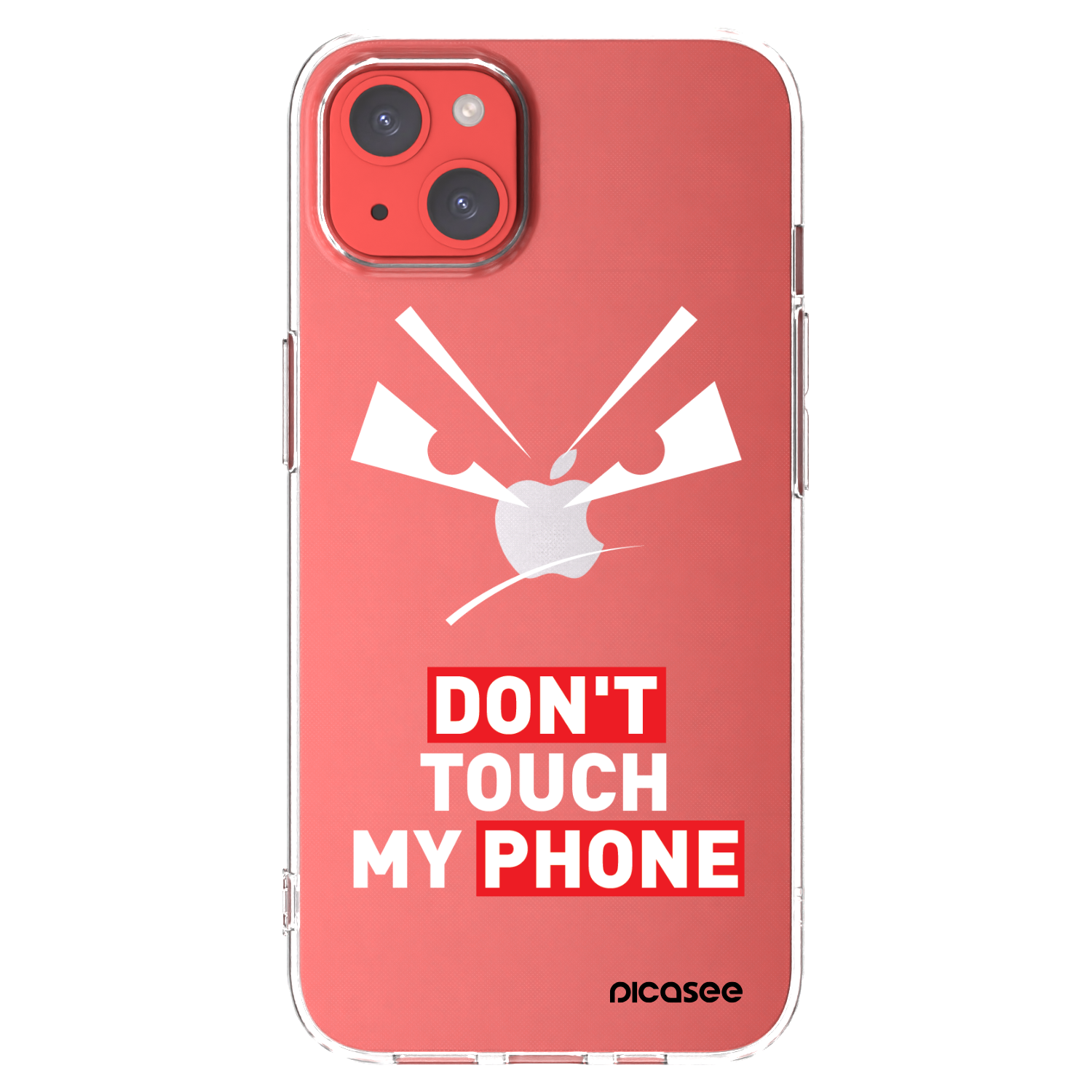 Picasee silikonski prozorni ovitek za Apple iPhone 13 - Evil Eye - Transparent