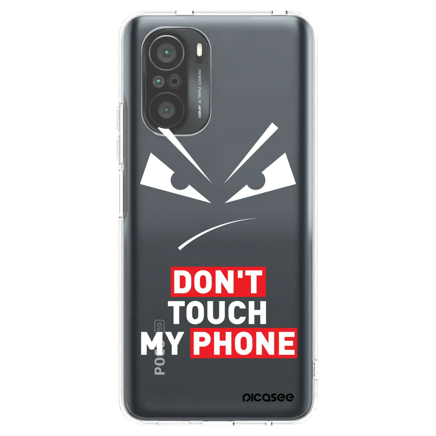 Picasee silikonski prozorni ovitek za Xiaomi Poco F3 - Evil Eye - Transparent