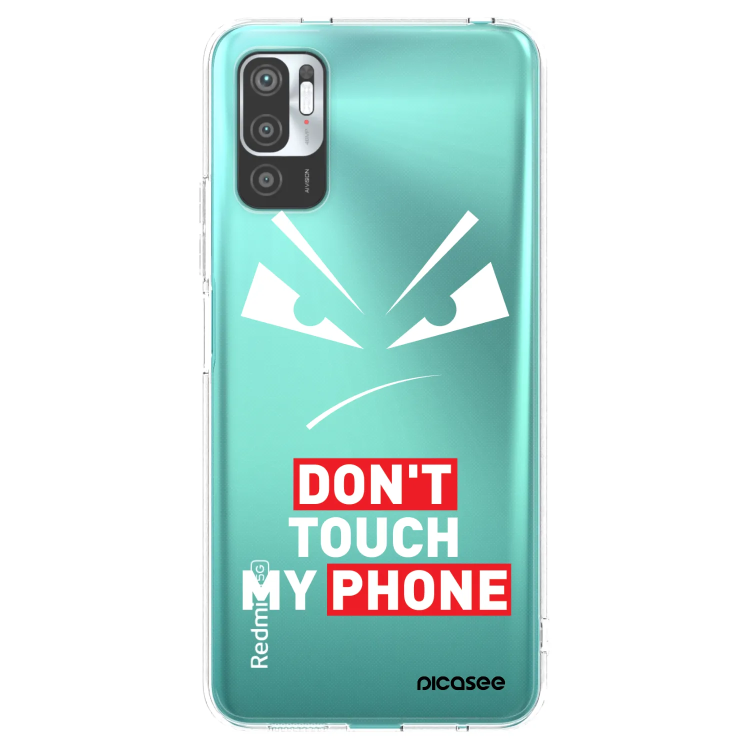 Picasee silikonski prozorni ovitek za Xiaomi Redmi Note 10 5G - Evil Eye - Transparent