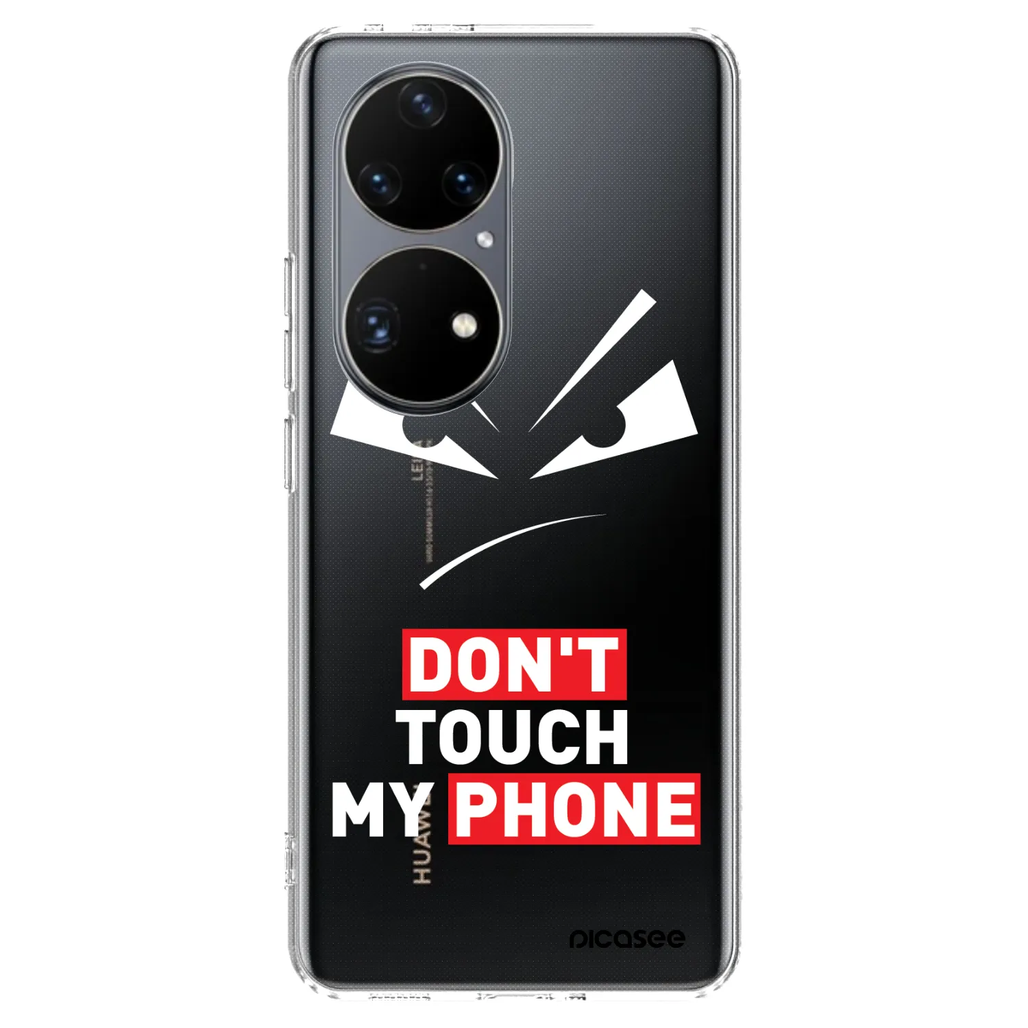 Picasee silikonski prozorni ovitek za Huawei P50 - Evil Eye - Transparent