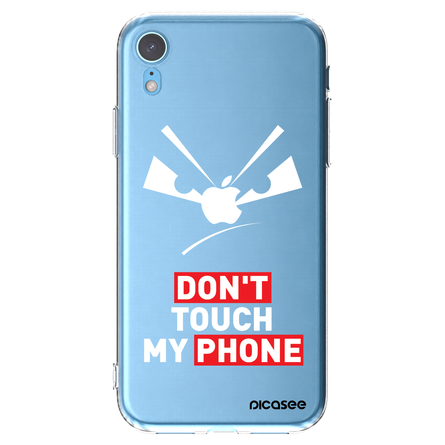 Picasee silikonski prozorni ovitek za Apple iPhone XR - Evil Eye - Transparent