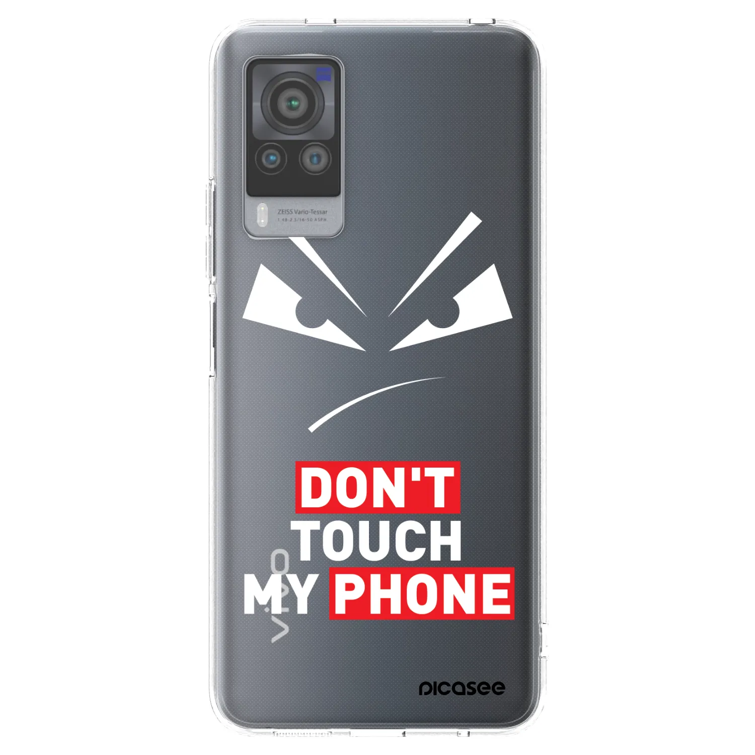 Picasee silikonski prozorni ovitek za Vivo X60 Pro 5G - Evil Eye - Transparent