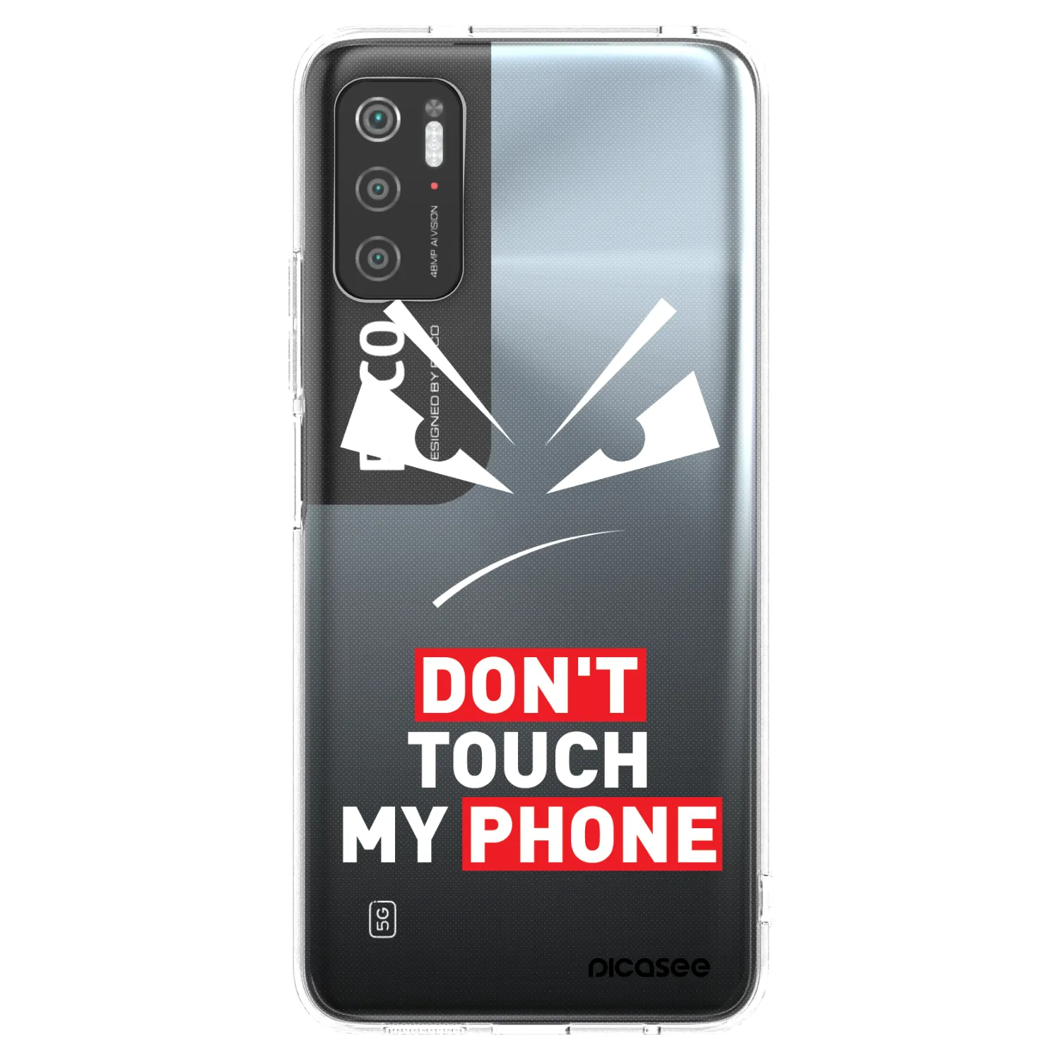 Picasee silikonski prozorni ovitek za Xiaomi Poco M3 Pro 5G - Evil Eye - Transparent