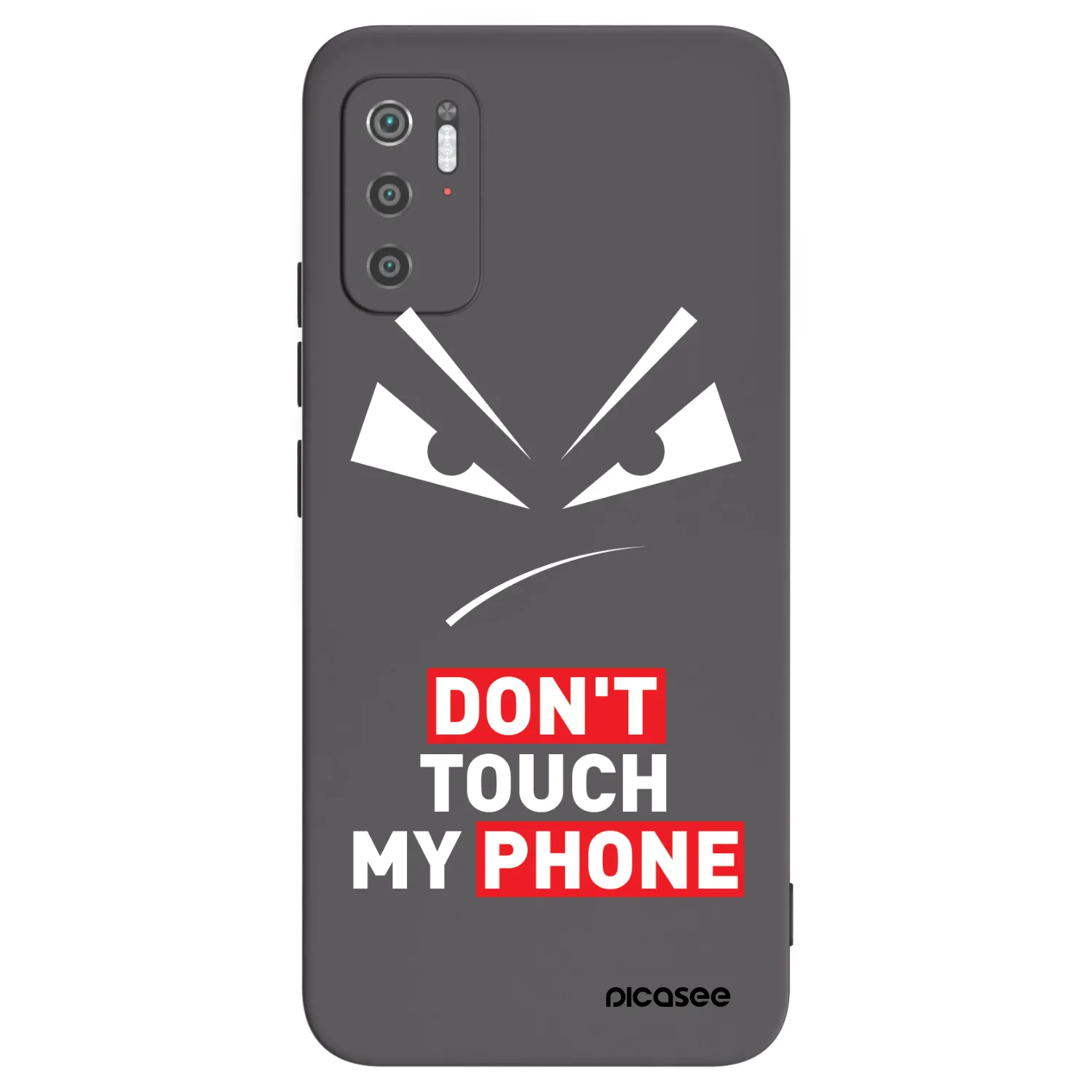 Picasee silikonski črni ovitek za Xiaomi Poco M3 Pro 5G - Evil Eye - Transparent