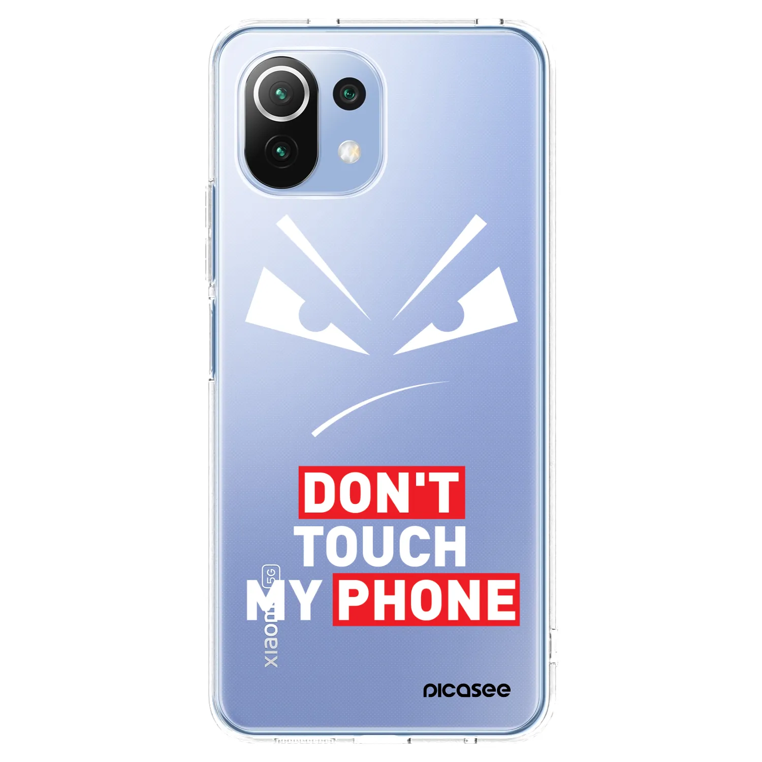 Picasee silikonski prozorni ovitek za Xiaomi 11 Lite 5G NE - Evil Eye - Transparent