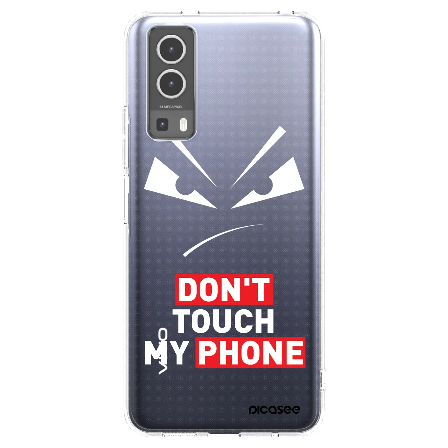 Picasee silikonski prozorni ovitek za Vivo Y72 5G - Evil Eye - Transparent