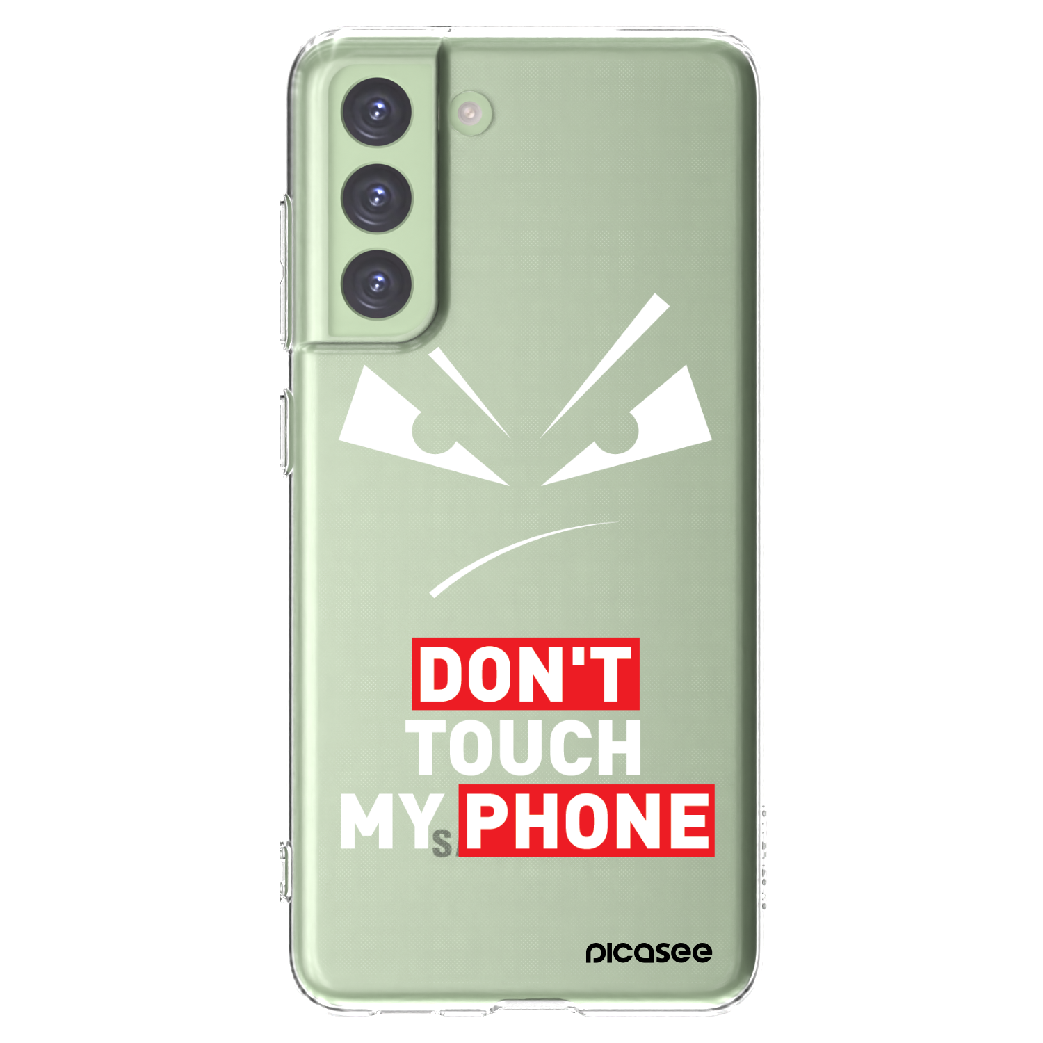 Picasee silikonski prozorni ovitek za Samsung Galaxy S21 FE 5G - Evil Eye - Transparent