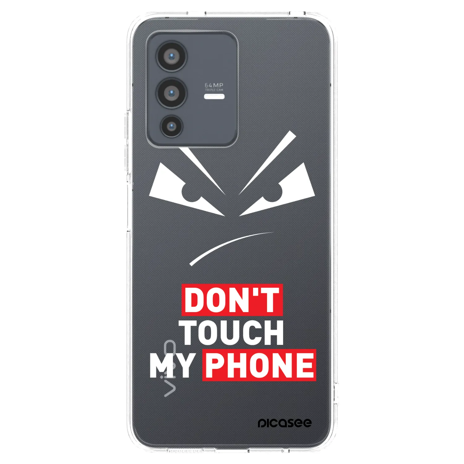 Picasee silikonski prozorni ovitek za Vivo V23 5G - Evil Eye - Transparent