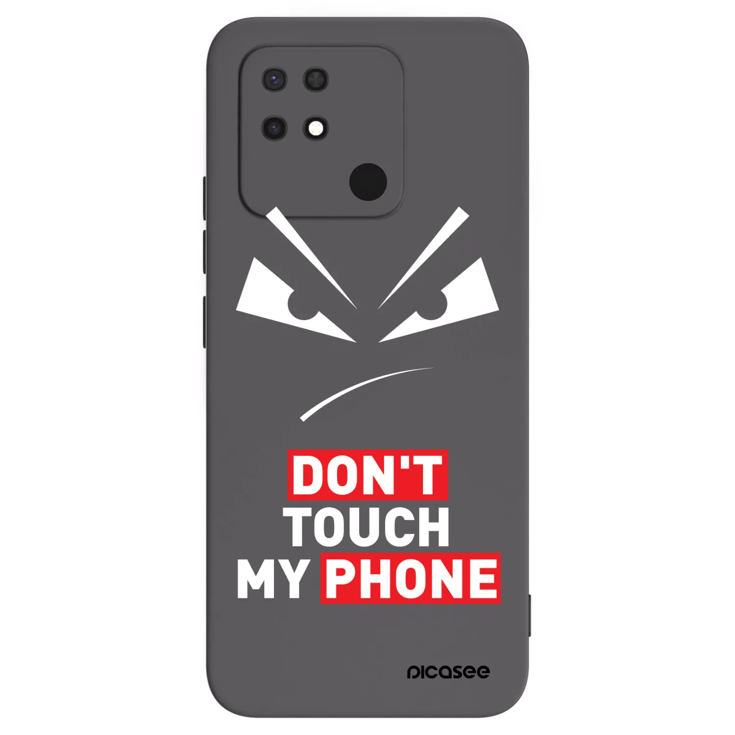 Picasee silikonski črni ovitek za Xiaomi Redmi 10C - Evil Eye - Transparent